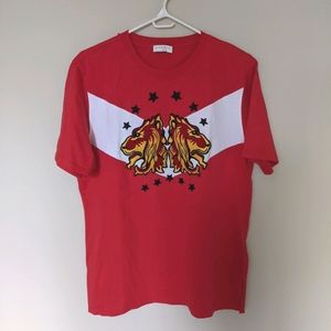 Sandro Gold Lion Embroidery T-Shirt
